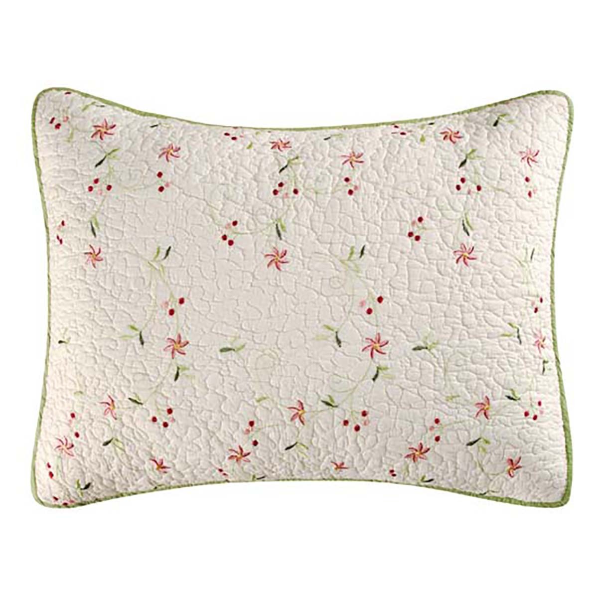 20" x 26" Garden Trellis Cotton Standard Sham - Machine Washable gallery