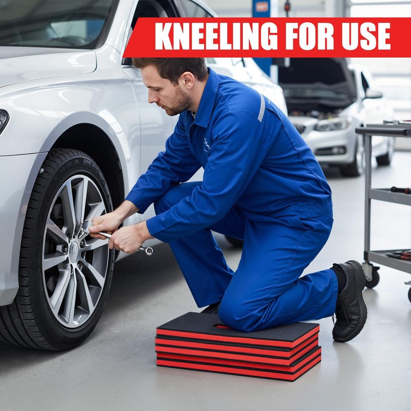 Foldable EVA Utility Mat with Handle, Heavy Duty Mechanic Mat for Kneeling, W... gallery