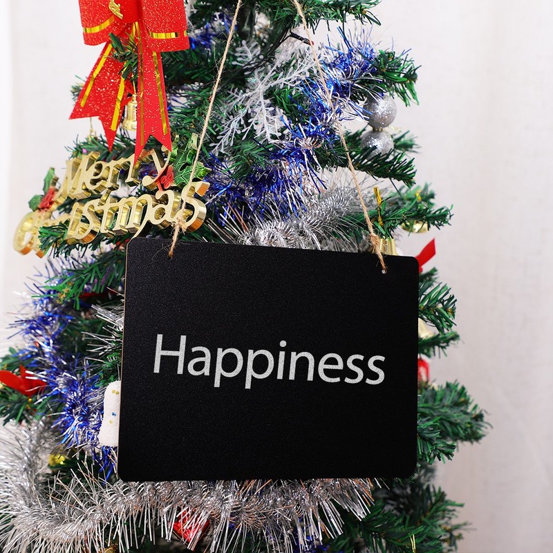 Rectangle Shape Wood Mini Chalkboard Sign Tag with Hanging Rope Board Signs gallery