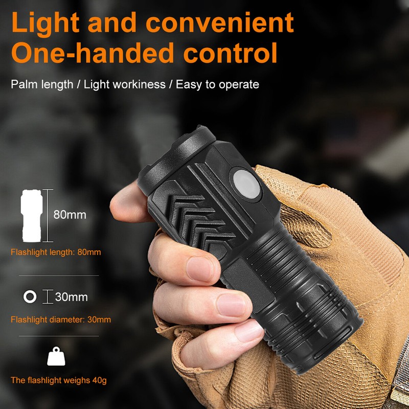 1000000 Lumens Super Bright LED Tactical Flashlight Rechargeable LED Work Light gallery
