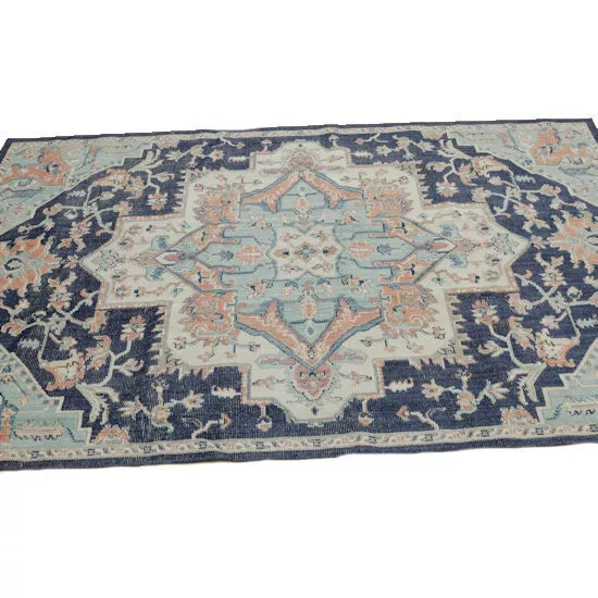 Mohawk Home Tibetan Market Bazaar Collection Rug In Aqua - 6ft 3in x 10ft gallery