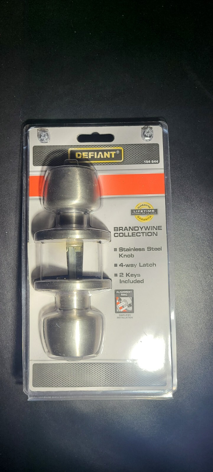 NEW Defiant Brandywine Collection Stainless Steel Finish Door Knob Set 154 644 gallery