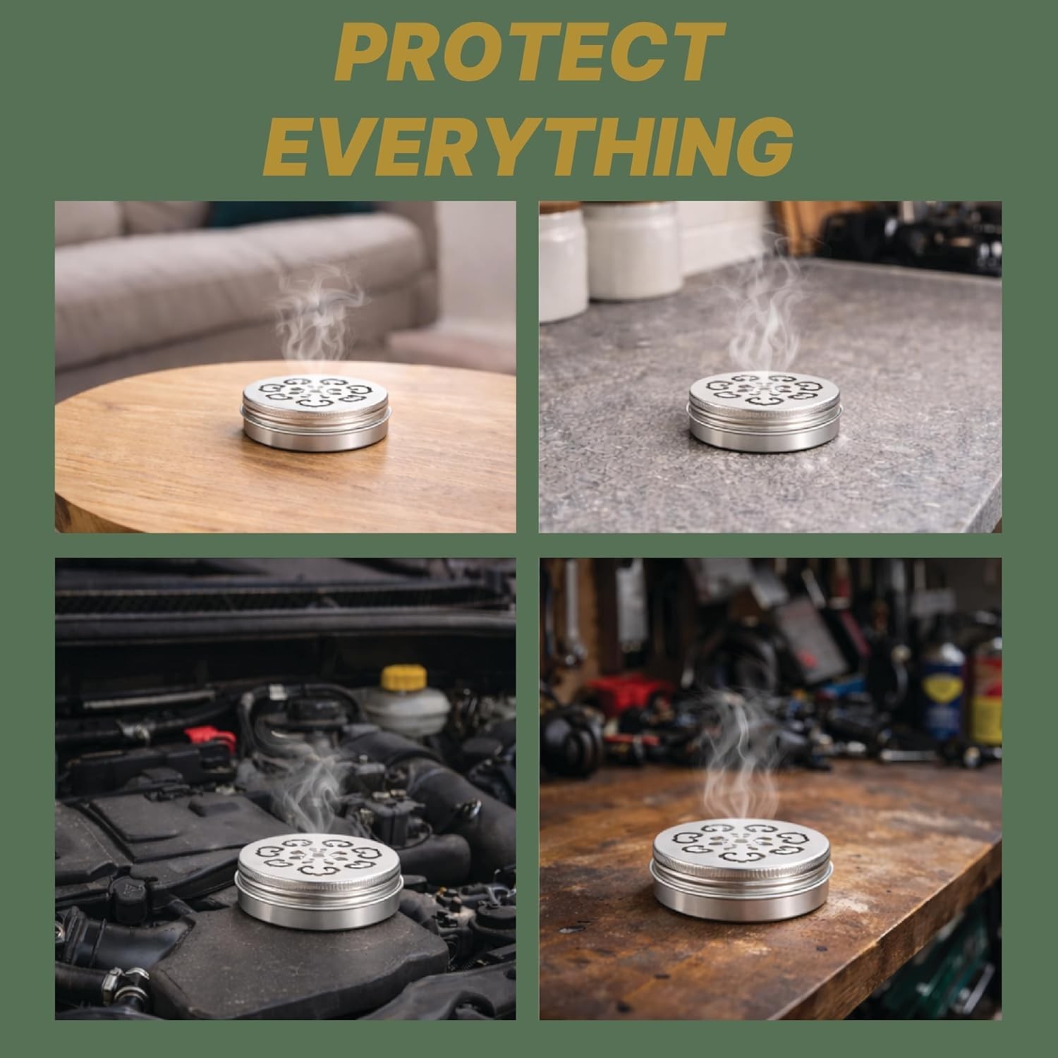 4 Pack Rodent Repellent for Car Engines, Peppermint Oil to Repel Mice and Rats, gallery