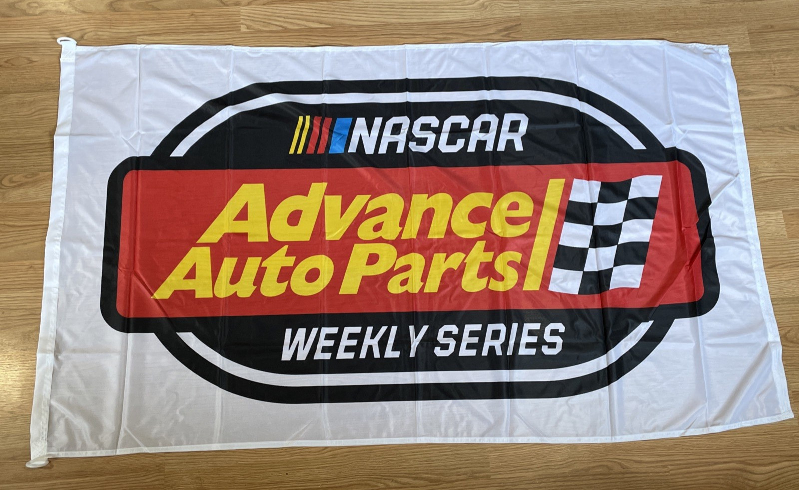 NASCAR Advance Auto Parts Weekly Series Polyester Flag Auto Racing Red Yellow gallery
