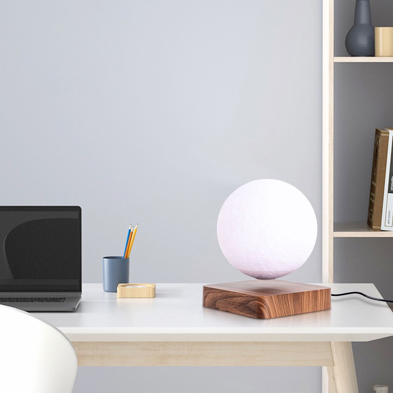 3D Printing Magnetic Levitating Floating Moon Lamp Night Light Room Table Decor gallery