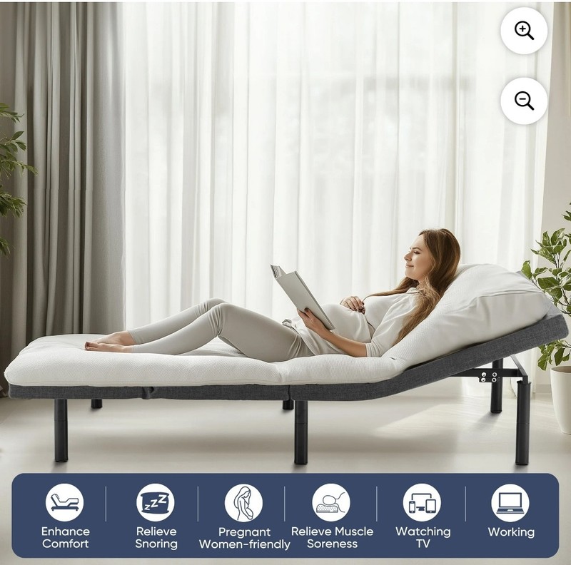 edx Adjustable Bed Frame, Individually Tilting Head and Foot gallery