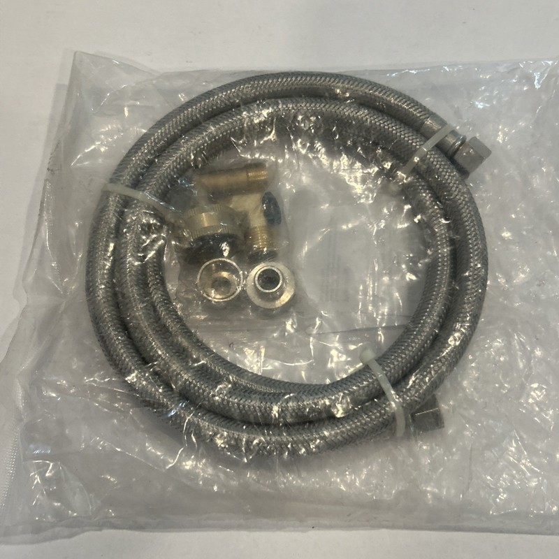 6' Dishwasher Installation Kit Braided Stainless Steel Supply Line gallery