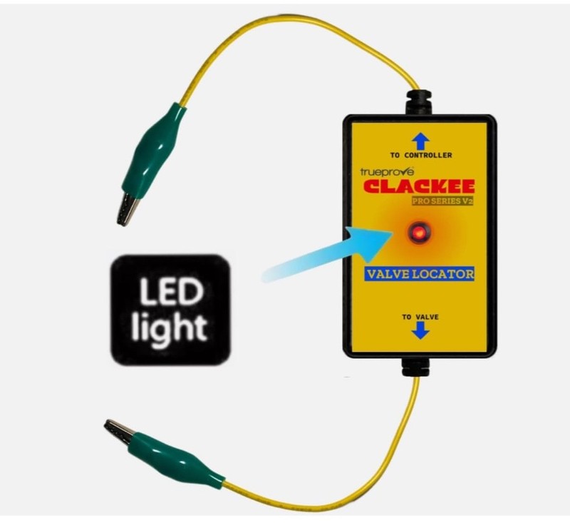 🔥Original CLACKEE LED PRO Irrigation Valve LAWN Sprinkler Finder Locator +Probe gallery