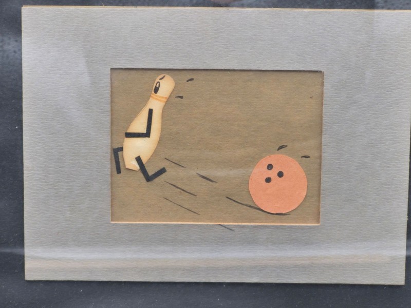 Bowling Ball Chasing Pin Framed Picture gallery