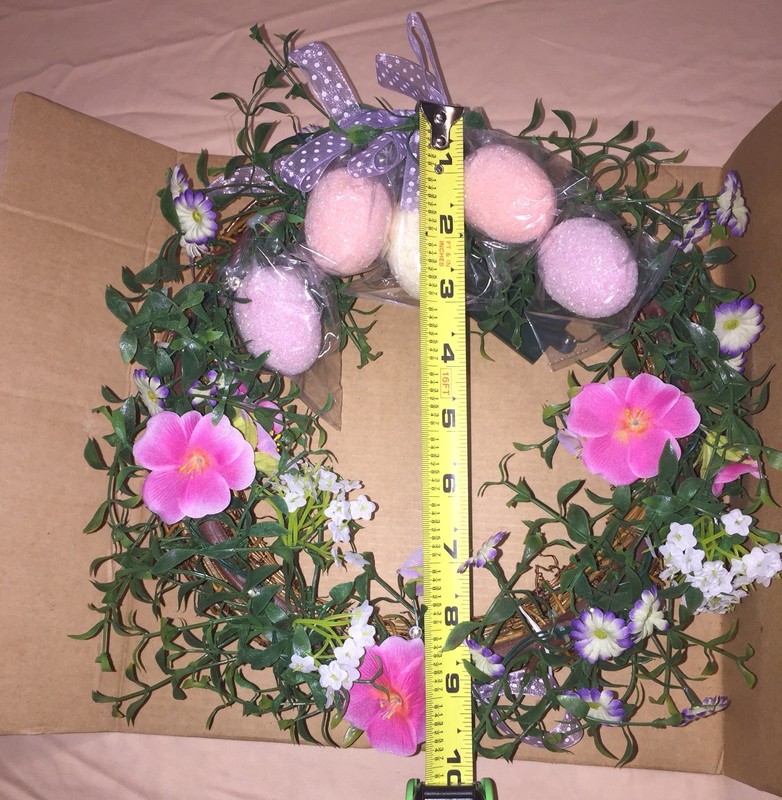 Easter Egg Avon Sign of Spring Lighted Wreath 10" Diameter gallery