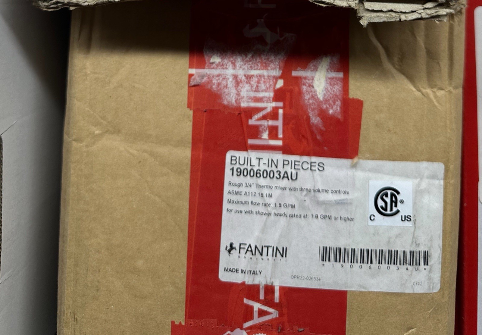 Fantini Rubinetti Rough 3/4 Thermo Mixer With 3 Volume Controls gallery