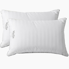 Martha Stewart Medium Soft Feather Down 100 Cotton 500 Thread Count Damask
