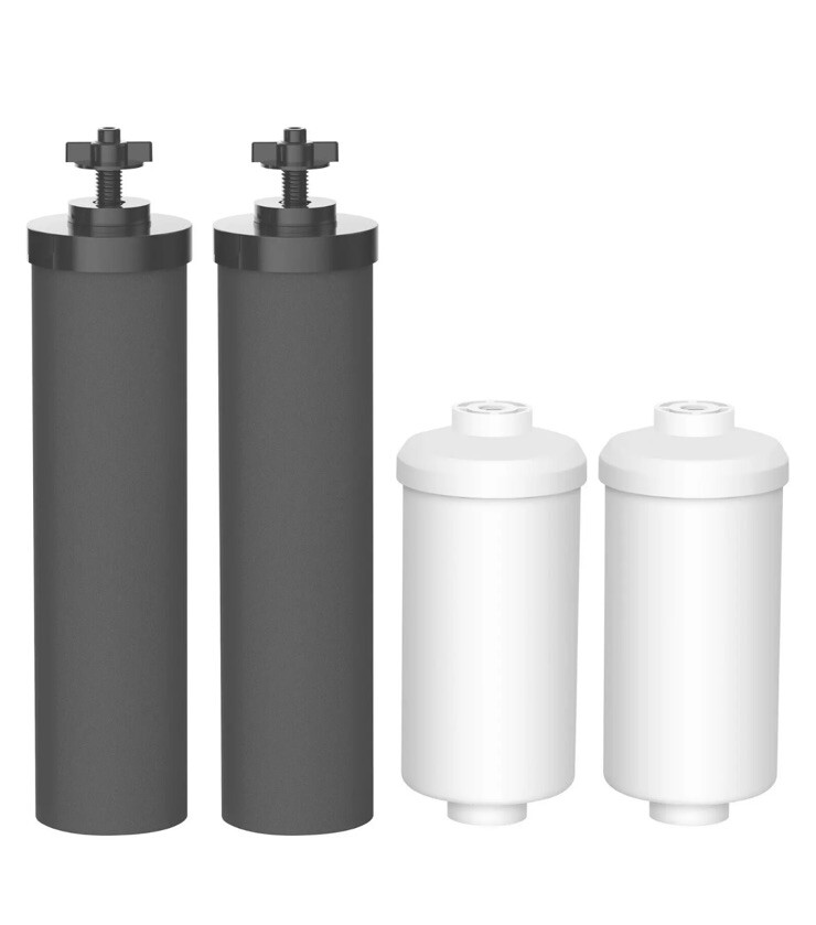 AQUACREST black purification elements & fluoride replacement filter AQU-7990 X2 gallery