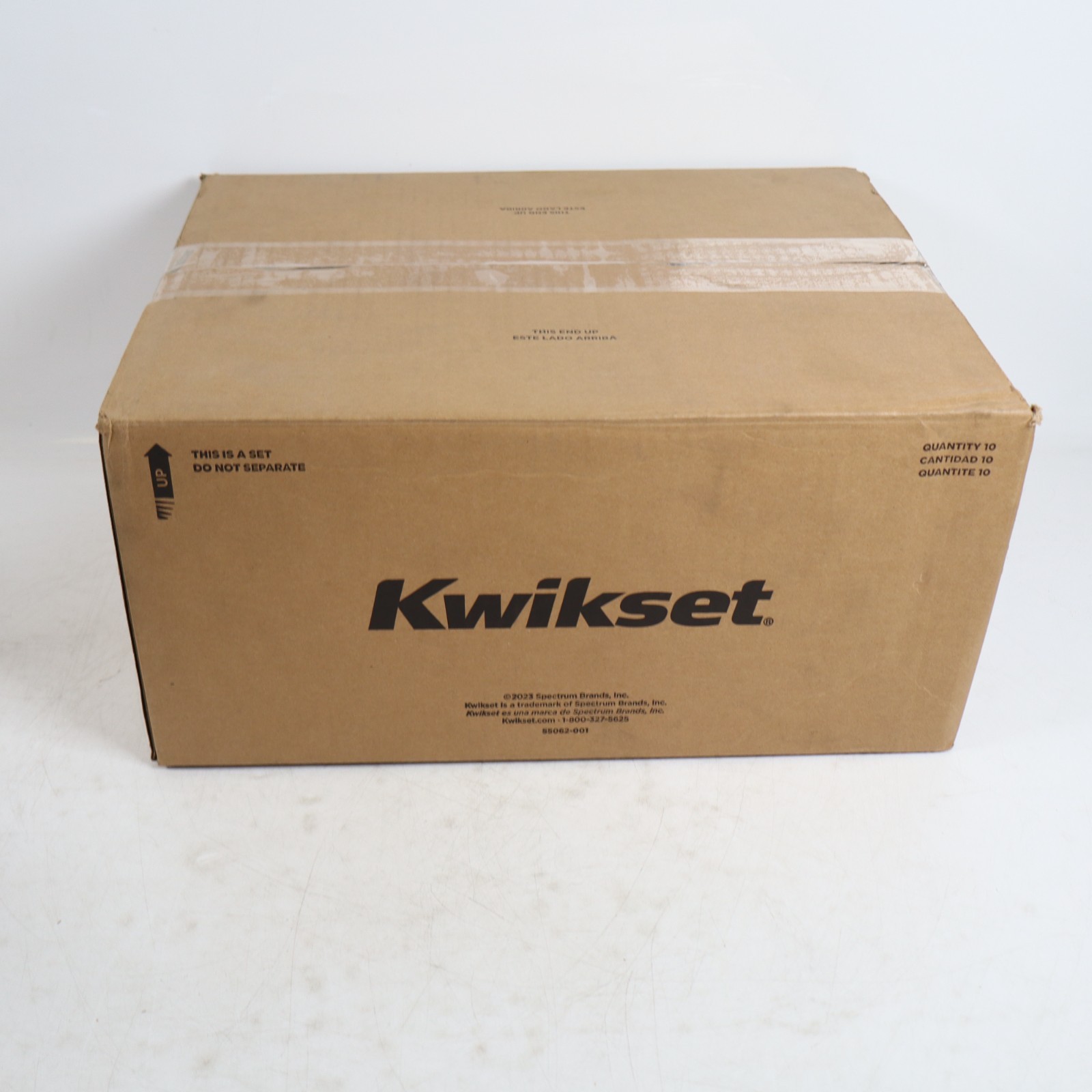 10 SETS Kwikset BRETON Interior Privacy Locking Door Handle Matt Black 93002-946 gallery