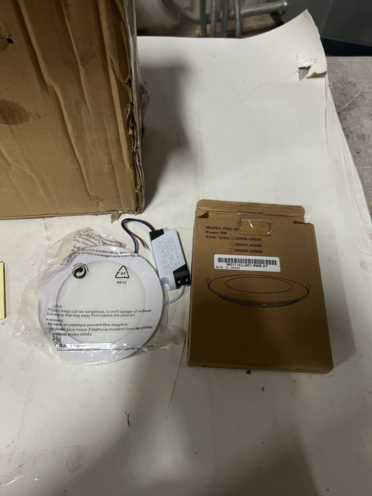 (QTY 10) Yescom 6" LED Recessed Light Ultra-Thin Ceiling Panel 6000K-6500K gallery
