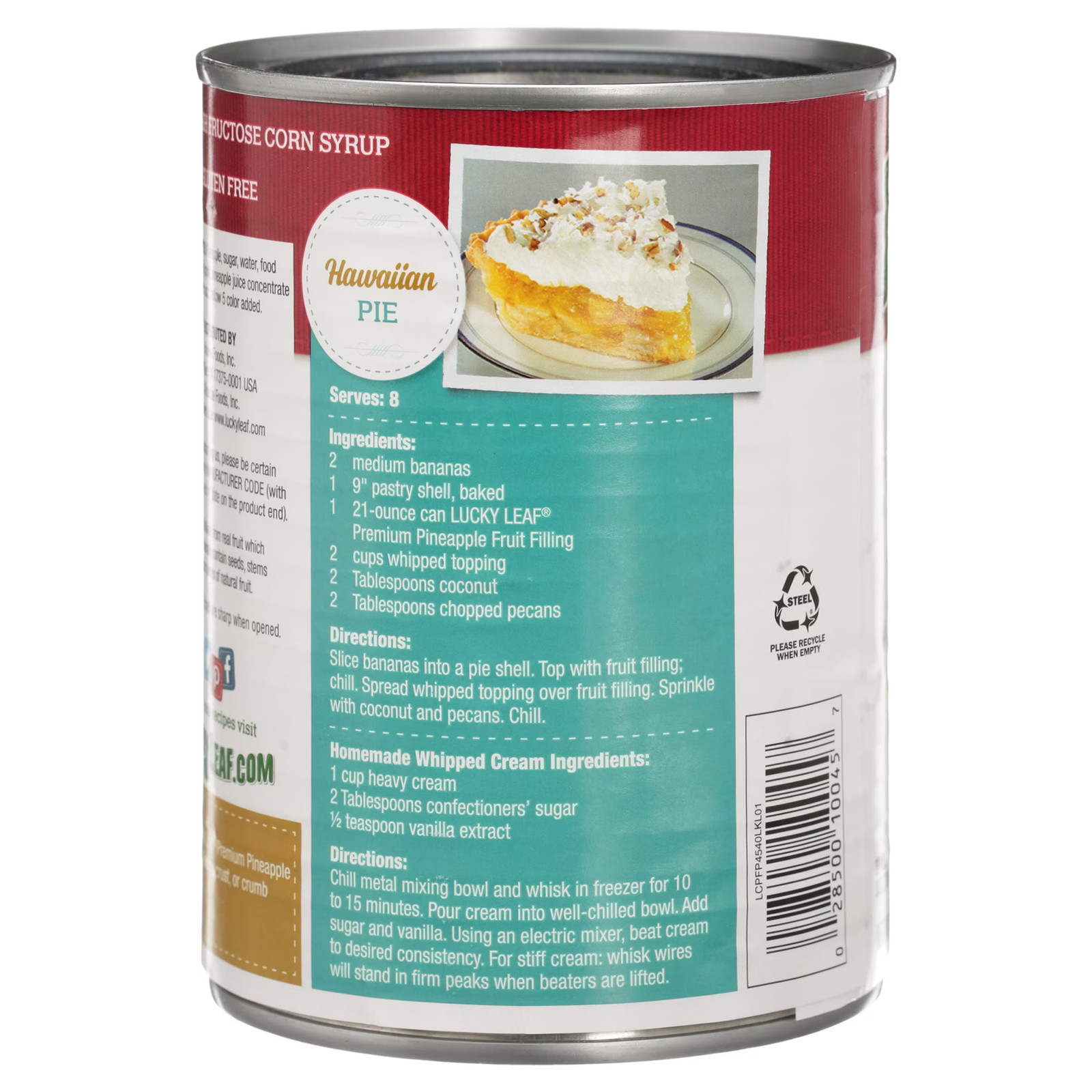 2 pack Lucky Leaf Pineapple Pie Filling 21 oz gallery