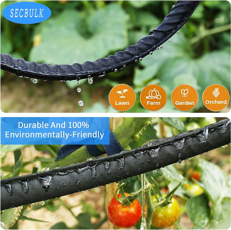 Flat Soaker Hose 75 ft Linkable Drip Garden Irrigation Secbulk 2025 System Water gallery
