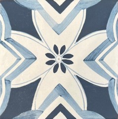 4.5×4.5 Mallorca Collection Blue Pattern 1 Porcelain Floor and Wall Tile Pool