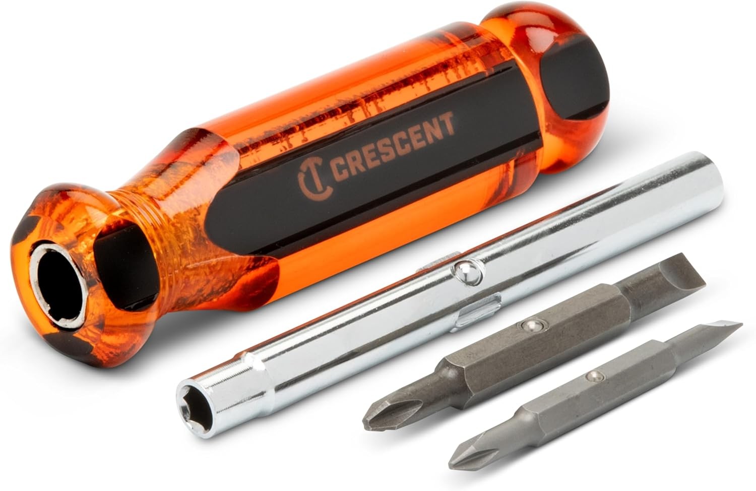 Crescent 6-in-1 Interchangeable Bit Screwdriver, Red Handle - CS61N gallery