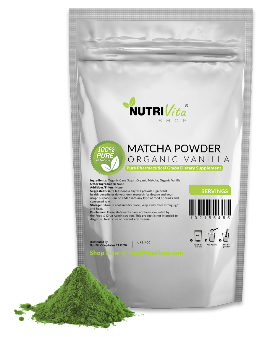 5KG (11lbs) Vanilla Matcha Green Tea Powder USDA Organic Japanese nonGMO gallery