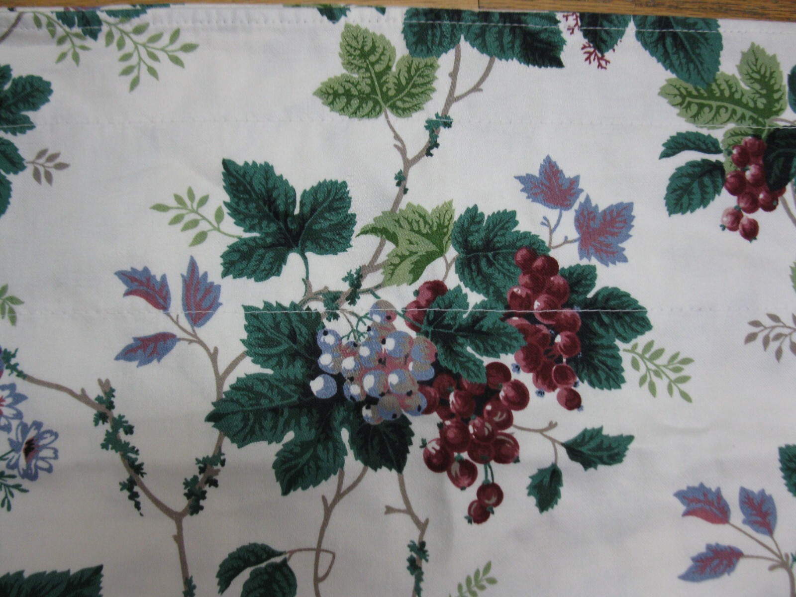 2 Waverly Valances Pleasant Valley Floral&Grapes 77X15.5 .VINTAGE Rod Pocket gallery