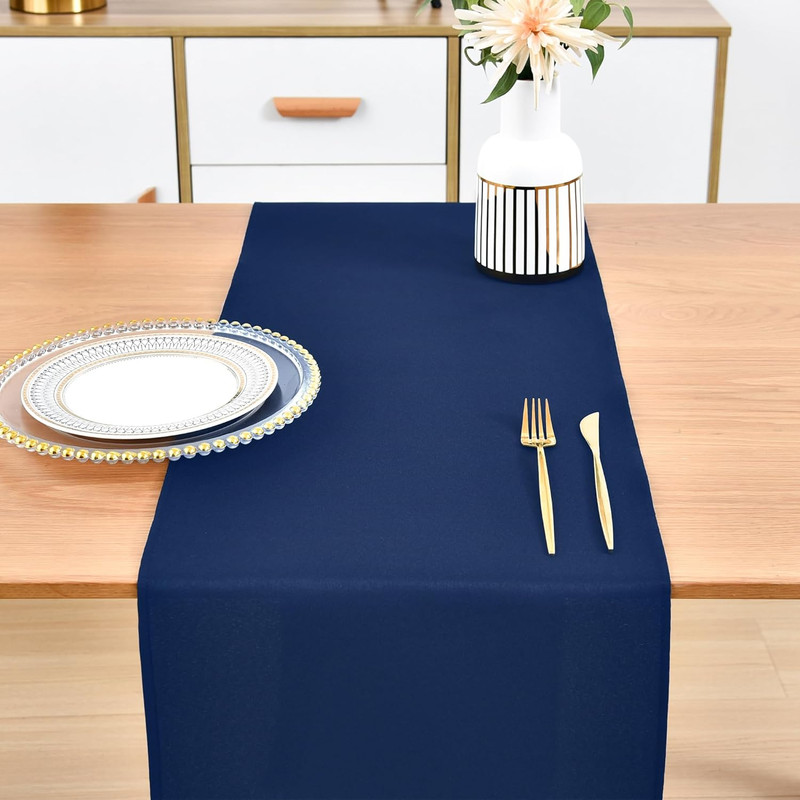 Farmhouse Navy Blue Table Runner Dining Table Runners 48 Inches Long Coffee Tabl gallery