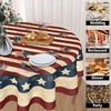 American Flag Tablecloth Round 60 Inch 4th of July Memorial Day Patriotic Table gallery