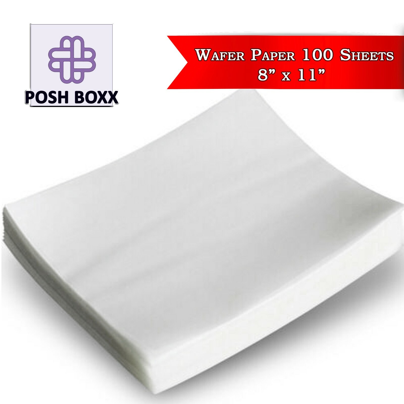 100pcs/set Edible Wafer Paper Sheets for Handmade Candy Packaging DIY Cake Image gallery