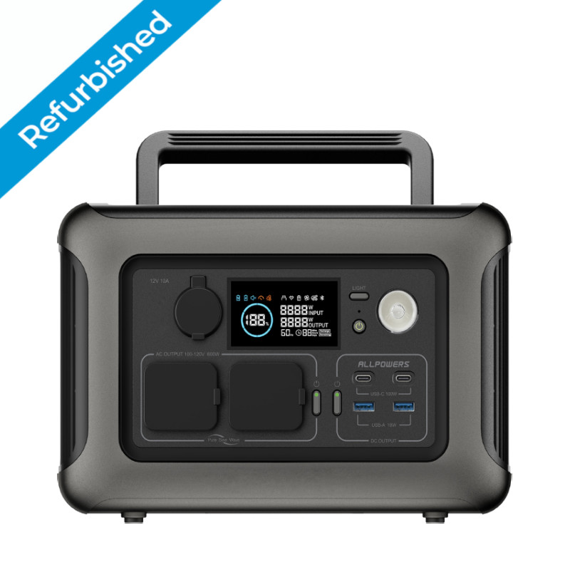 ALLPOWERS 299Wh 600W Portable Portable Power Station Wireless Charge Refurbished gallery