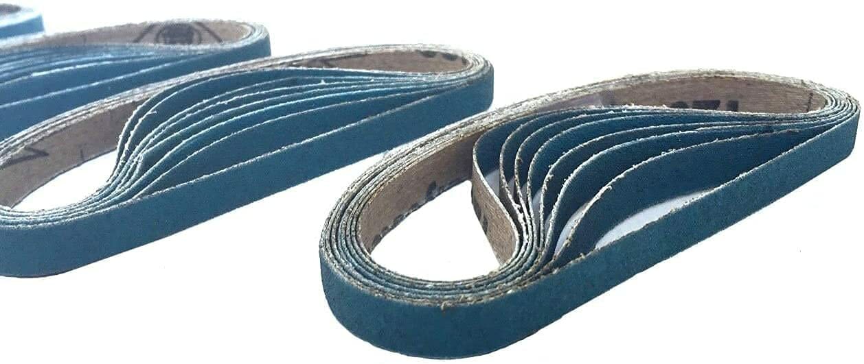 Starcke Premium 1/2 x 24 Inch Narrow Air File Sanding Belts Zirconia gallery
