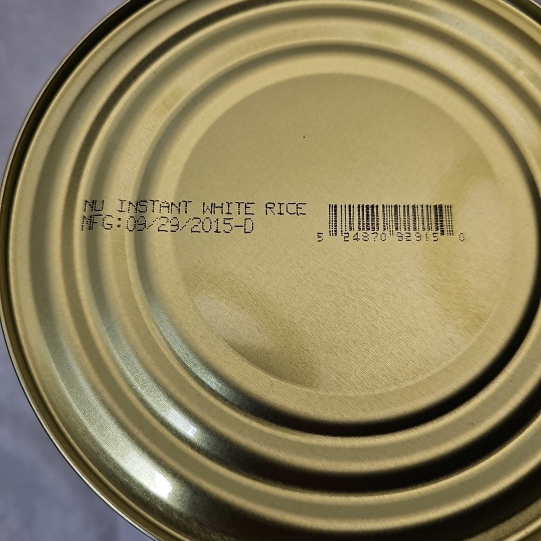 NutriStore Instant White Rice 2.48 lbs Shelf Life 30 Years (Mfg Date 9/29/2015) gallery