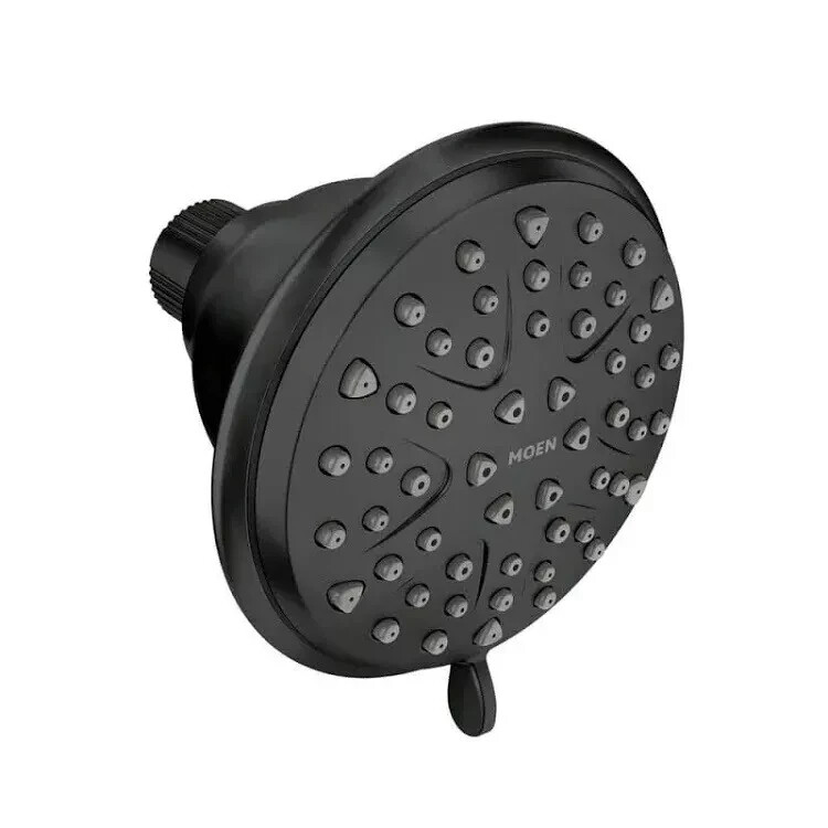 Moen 218W0BL Attune 8-Function Bathroom Wall Mount Showerhead Matte Black