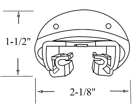 7x Kenlin Rite Trak II Drawer Guide Glide Stop Roller Metal & Screws, US Made! gallery