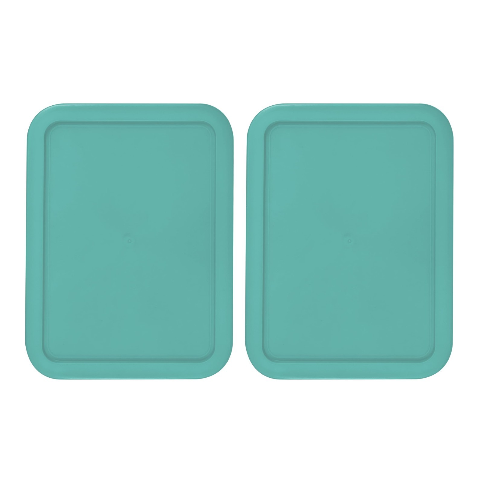 Replacement Lids for Pyrex 7212-PC 11-Cup Rectangle Turquoise 8" x 9.75" 2-Pack gallery