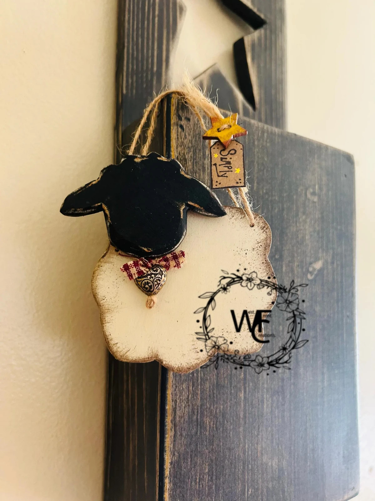Rustic Farmhouse Sheep / Farmhouse/ Rustic country wall decor/ Primitive Decor gallery