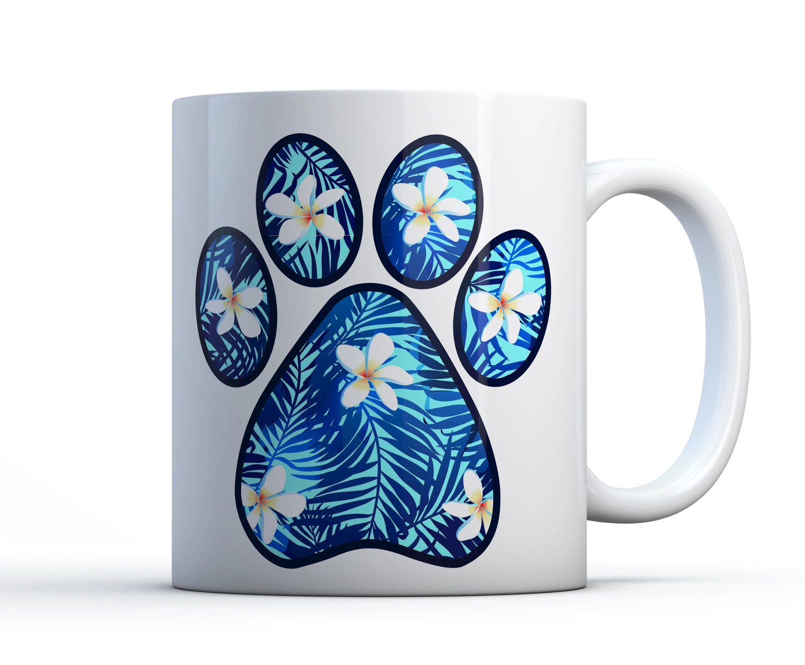 Pretty Paw Print Custom White Ceramic Mug (11 oz or 15 oz) gallery