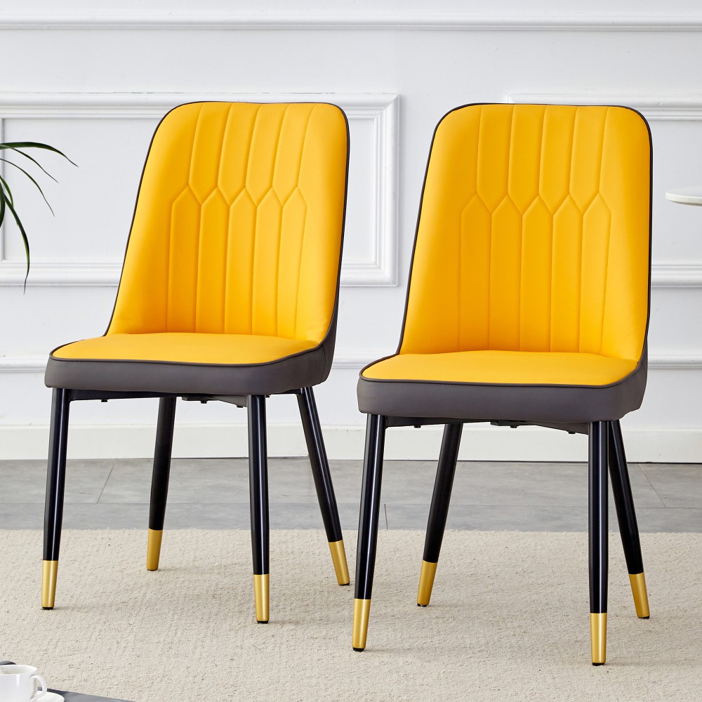 dark gray stitching style, equipped with artificial leather cushioned seats