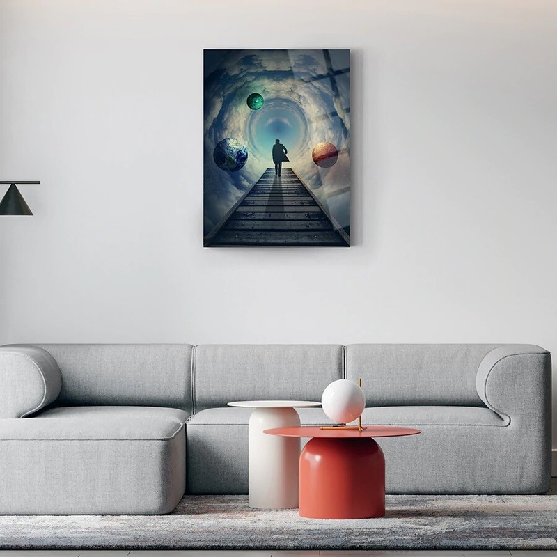 Infinity Glass Wall Art, Easy Installation, Fade Proof Home Decor Wall Art gallery