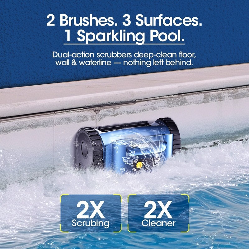 (2026 New) Pool Vacuum Robot for Inground & Above-Ground Pools up to 2150 Sq. Ft gallery