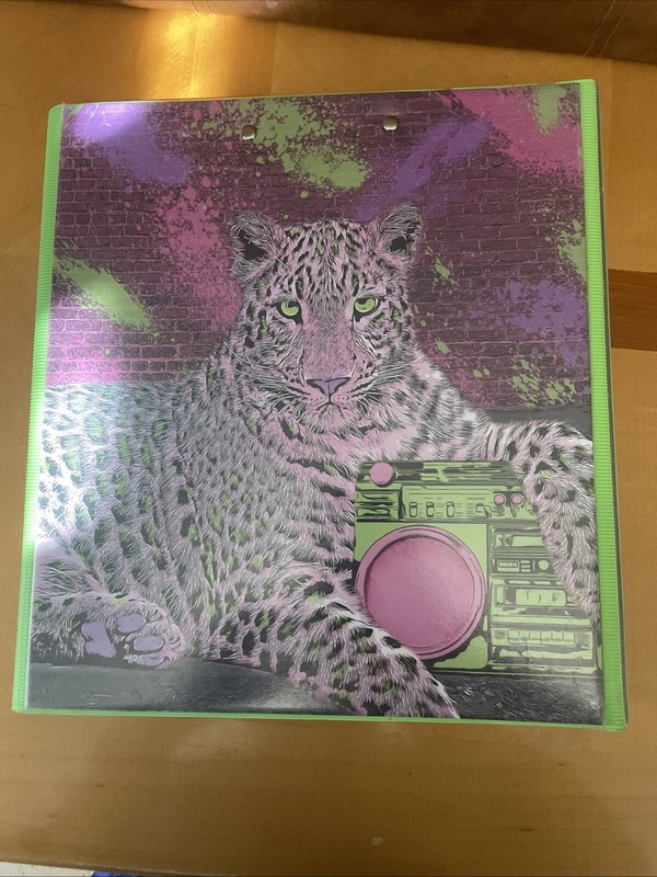 Mead Original Trapper Keeper Binder Retro Portfolio Vintage Style CHEETAH #10722 gallery