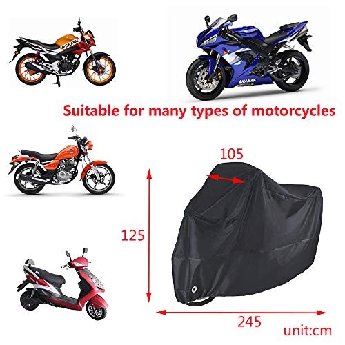 Motorcycle Cover Waterproof Windproof Outdoor Dustproof All Weather gallery