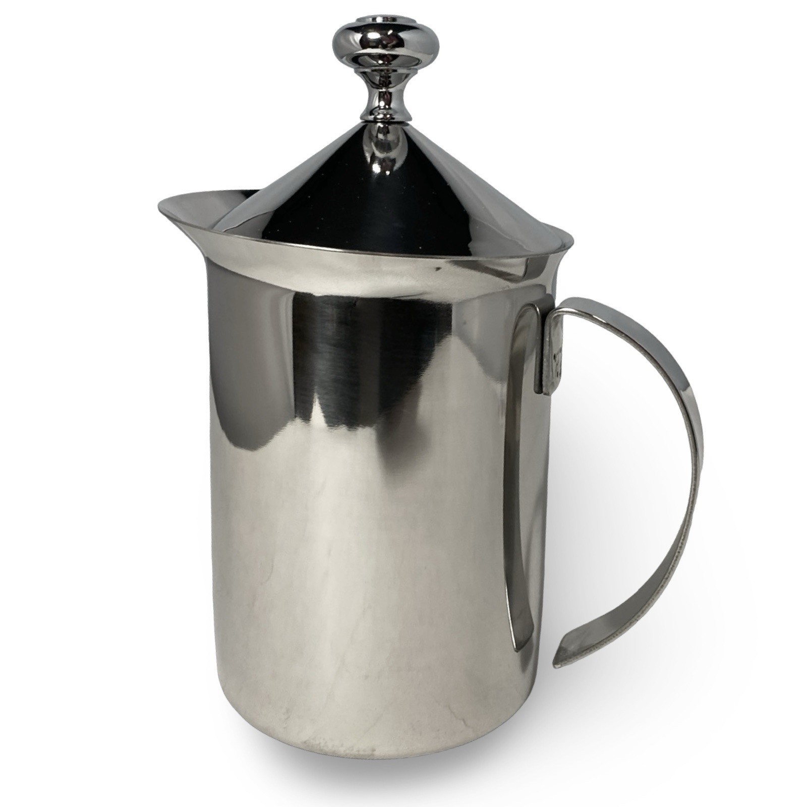 Manual Milk Frother 400ml Stainless Steel Hand Pump Milk Foamer Pitcher gallery