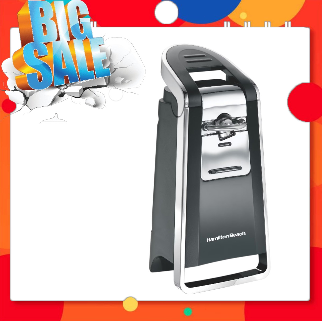 Hamilton Beach Smooth Edge Automatic Electric Can Opener, Black & Stainless gallery