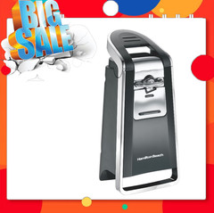 Hamilton Beach Smooth Edge Automatic Electric Can Opener, Black & Stainless