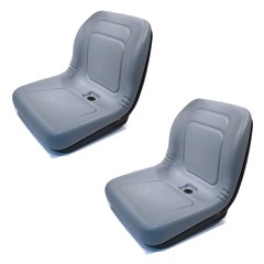 (2-Pack) Gray HIGH BACK SEATS for John Deere Gator UTV 4×2 & 6×4 Trail Worksite