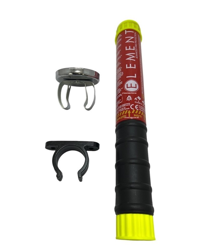 ELEMENT E100 Fire Extinguisher 40100, 100 sec. 2 Free Magnet Mounts+ Safety Tool gallery