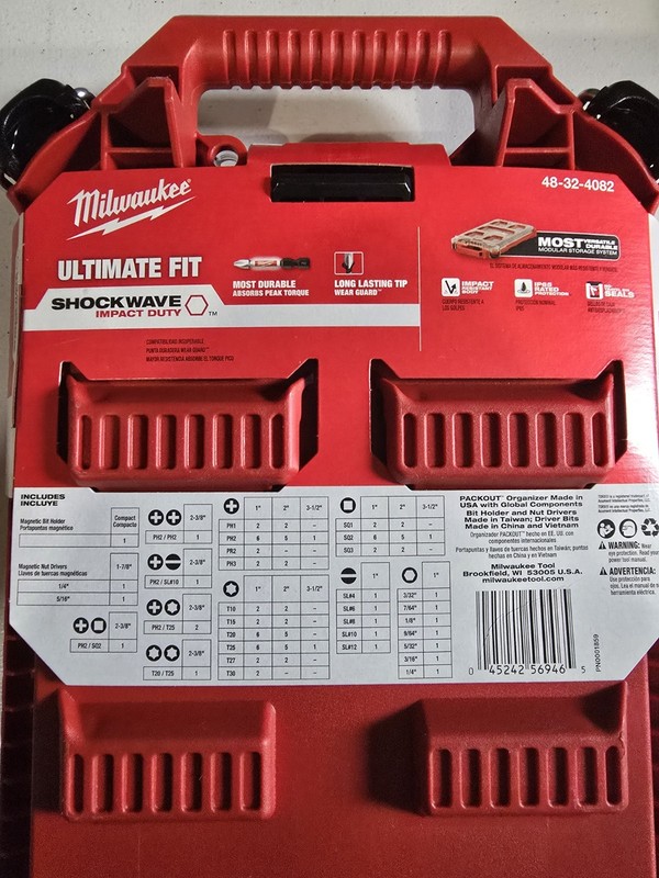 Milwaukee 48-32-4082 100 Piece Shockwave Packout Kit - Red gallery