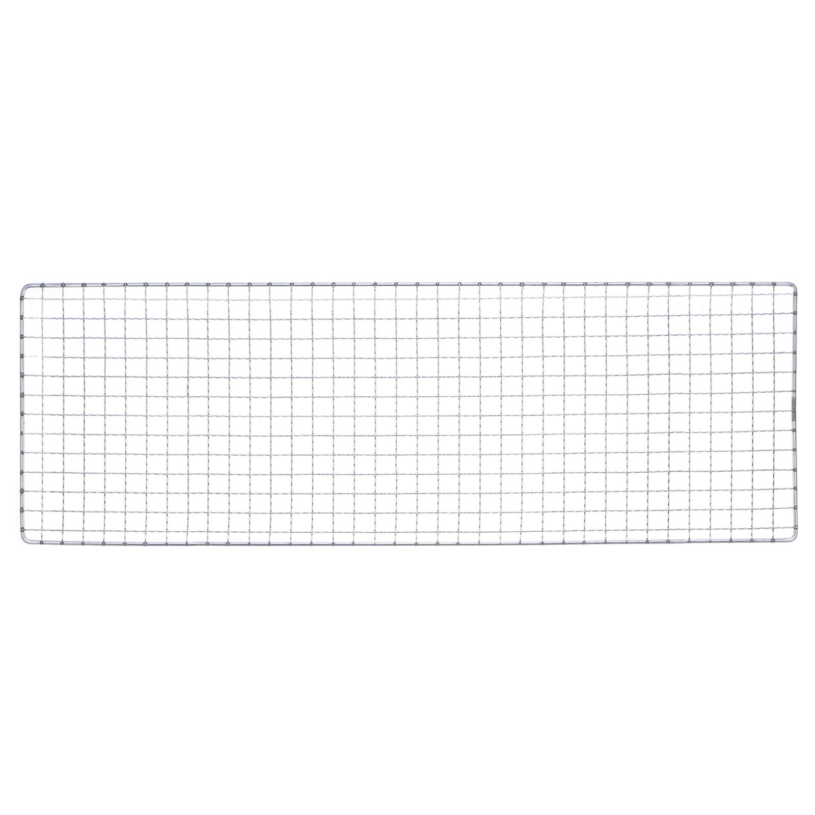Square BBQ Grill Net 19x60cm Electroplated Stainless Steel Barbecue Mesh Mat gallery