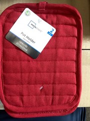 (2) mainstays Pot Holders Holder Sedona Red, ~NEW 7 in x 9 in