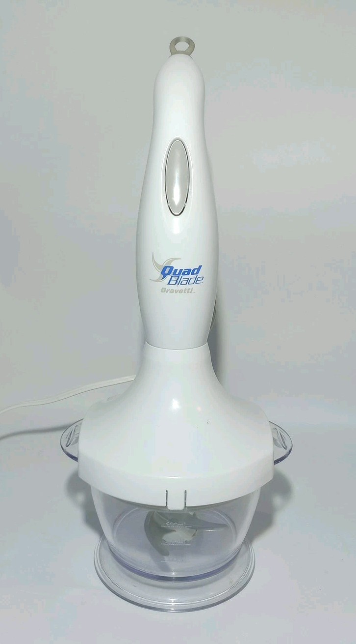 BRAVETTI QUAD BLADE BLENDER, Stick Blender Chopper With 1 L Cup EUC gallery